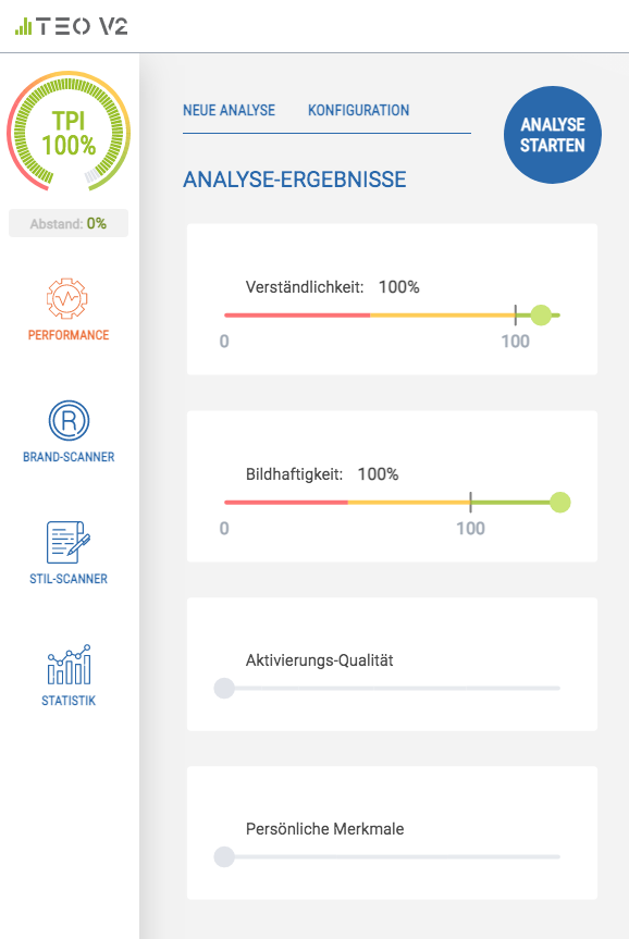 TEO V2 neue Kartensortierung